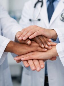 Hände Supervision Medizinische Teams Supervision Medizinische Teams